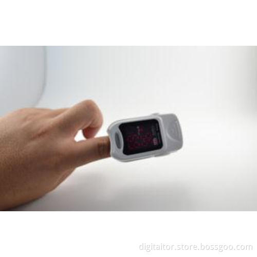 White Portable Digit Finger Pulse Oximeter Blood Oxygen Met